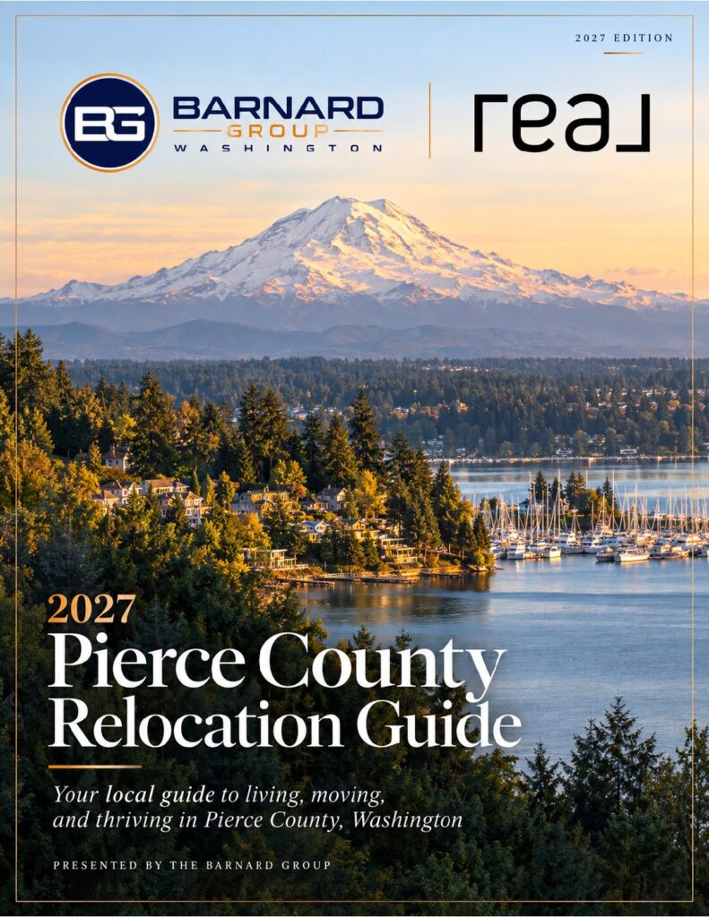 Cover of the approved 2027 Pierce County Relocation Guide